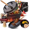 Gusskönig Dutch Oven 12 l ohne Füße 2in1 Deckelheber, Produktbild-Vorschau 1