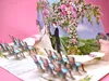 3D Pop-Up Hochzeitskarte Hochzeitszeremonie im Rosengarten, Produktbild-Vorschau 3