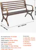 SucceBuy panca da giardino panche da giardino 127 cm 250 kg Anteprima dell’immagine prodotto 7
