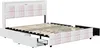 ProximaX Polsterbett 140x200 cm – Weiß-Rosa Samt, 4 große Produktbild-Vorschau 14