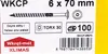 100pz Viti a testa cilindrica 6 x 70 mm Torx 30 zincate Anteprima dell’immagine prodotto 6