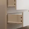 Weißer Vitrinenschrank mit 2 Glastüren & 2 Schubladen Produktbild-Vorschau 8