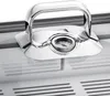 A close-up of a chrome handle and thermometer on a stainless steel appliance. Náhľad obrázku produktu