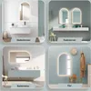 HOKO® Badspiegel Bogen mit LED 50x90 cm/90x50 cm mit Weißer Produktbild-Vorschau 3