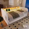 MODFU Lit Banquette Ado/Enfant 140x190 cm avec Éclairage Voir les images du produit 6