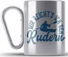 Trendation - Rudern Edelstahl Tasse Karabiner Geschenk Produktbild-Vorschau 1