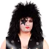 Černá paruka - Rocker Náhled obrázku produktu 3