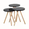 Carenza Home 3er Beistelltisch Set Rund Schwarz Marmor Produktbild-Vorschau 8