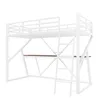 Lit mezzanine 90x200 cm avec éclairage LED, bureau, Voir les images du produit 10