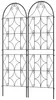 Rankgitter Metall 2er Set 50x150 cm Schwarz rostfrei Produktbild-Vorschau 13