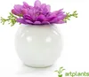 artplants.de Künstliche Gerbera IMINA im Keramiktopf, lila, Produktbild-Vorschau 4