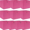 vidaXL Aufbewahrungsboxen 10 Stk. Rosa 32x32x32 cm Stoff Produktbild-Vorschau 5