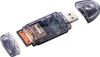 Hama USB3.0 Kartenleser SD/microSD, Anthrazit Produktbild-Vorschau 2