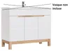 Meuble sous vasque - H 84 x l 100 x P 46 cm - Cintra White Voir les images du produit 1