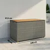 Outsunny Gartenbox 450 L Polyrattan wasserdicht Auflagenbox Produktbild-Vorschau 3
