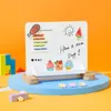 Univerzální magnetická tabule na stůl s bambusovou Náhled obrázku produktu 11