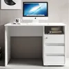 Schreibtisch - Weiß - 110 x 65 cm - 1 Ablagefach - 3 Produktbild-Vorschau 3