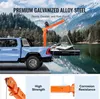 A light blue pickup truck with an orange crane attached to the bed, lifting a jet ski. Anteprima dell’immagine prodotto