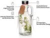 6er Set Glasflaschen 1L mit Griff & Schraubverschluss – Produktbild-Vorschau 4