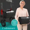 ELONEO Rollator składany z siedziskiem, rollator zewnętrzny Podgląd zdjęcia produktu 2