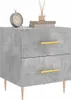 vidaXL Nočný stolík betónová sivá 40x35x47,5 cm odvodený Náhľad obrázku produktu 3