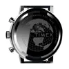 Close-up view of the back of a Timex watch, showing the engraved details and logo. Podgląd zdjęcia produktu