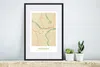 MuchoWow® Gerahmtes Poster Jahrgang - Passau - Stadtplan - Produktbild-Vorschau 4