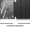 A tablet case is shown from the front and side views, with additional views of its edges. Produktbild-Vorschau