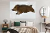 MuchoWow® Poster Schwein - Wild - Schnee 180x120 cm - Produktbild-Vorschau 5