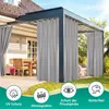 Outdoor Vorhänge Wasserdicht Blickdicht Sonnenschutz Produktbild-Vorschau 2