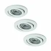 Nice Price Basic Einbauleuchten Set schwenkbar LED 3x3,5W Produktbild-Vorschau 3