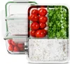 classbach® Meal Prep Boxen Glas mit Fächern | 3er Set | Produktbild-Vorschau 9