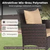 Set di mobili da giardino COSTWAY in polyrattan, mobili da Anteprima dell’immagine prodotto 5