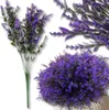 Künstliche lila Blumen, 12 Stück, dekorativer Produktbild-Vorschau 1