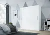 Easy4You D1 150 cm Weiß Schiebetüren Kleiderschrank Produktbild-Vorschau 2