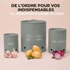 KOOK TIME 3 Boîtes à Légumes Pommes de Terre Oignons Ail, Voir les images du produit 9