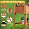 Coemo Hochbeet Kräuterbeet Holz mit Pflanzfolie 90 x 40 x Produktbild-Vorschau 2