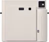 The back view of a white instant camera against a white background. Produktbild-Vorschau