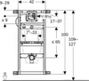GE Kombifix Element für Urinal 109-127cm Universal Produktbild-Vorschau 5