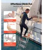 SucceBuy Skladací rebrík na mólo s 6 protisklzovými Náhľad obrázku produktu 4