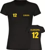 multifanshop Damen T-Shirt - Europa - Trikot Nummer 12, Produktbild-Vorschau 1