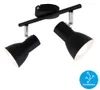 Deckenleuchte Spotleuchte Retro schwenkbar E14 25 W schwarz Produktbild-Vorschau 2