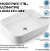 Paulas Bad Keramik Aufsatzwaschbecken Waschschale Produktbild-Vorschau 2