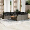 The Living Store 11-tlg. Garten-Sofagarnitur mit Kissen Produktbild-Vorschau 2