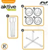 Aktive Faltbarer Sonnenschirmständer 25-32 Mm Weiß  Weiß Produktbild-Vorschau 3