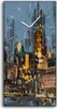 Leinwand Uhr Küche Wohnzimmer Bild 30x60 Stadt modern Produktbild-Vorschau 1