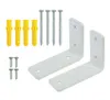 Weiße L-Winkelhalterung für Möbelregal 100 x 70 x 38 mm, 2 Produktbild-Vorschau 3