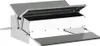 vidaXL Mangiatoia a pedale per polli argento 75 x 53 x 20,5 Anteprima dell’immagine prodotto 1