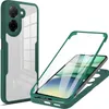 A phone case and its components are displayed against a white background. Produktbild-Vorschau