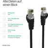 RJ45 Patchkabel CAT 7 Rohkabel U/UTP schwarz 5m Produktbild-Vorschau 3
